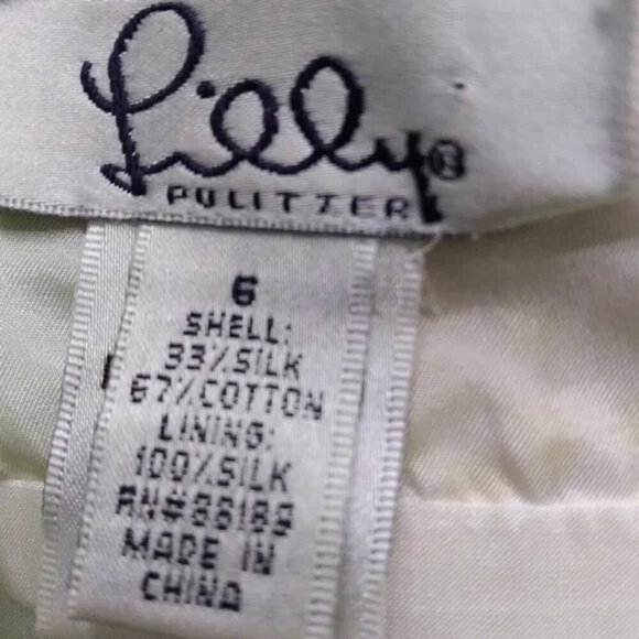 Lilly Pulitzer Green Floral Silk Sleeveless Top - Picture 4 of 4